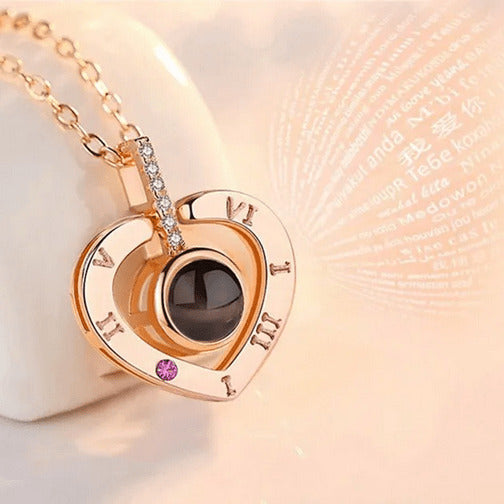 Collar Amor Eterno en 100 idiomas