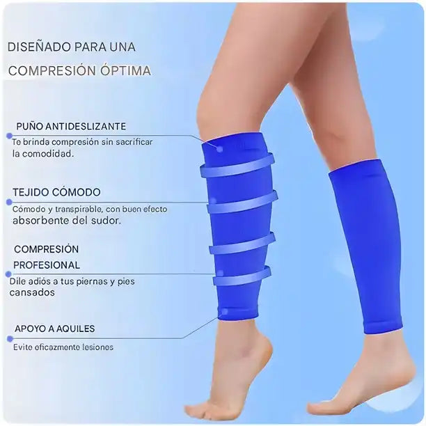 Calcetines terapéuticos con punta abierta